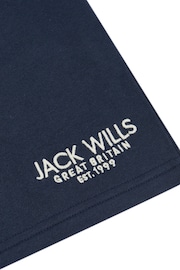 Jack Wills Blue Navy Boys Loopback 100% Cotton Shorts - Image 7 of 7