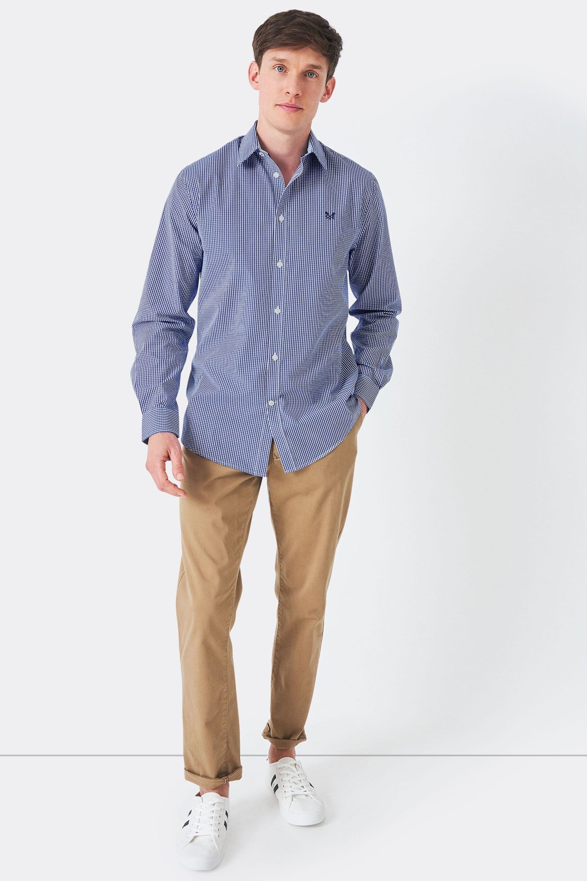 Crew Clothing Classic Fit Micro Gingham Shirt - Image 3 of 4