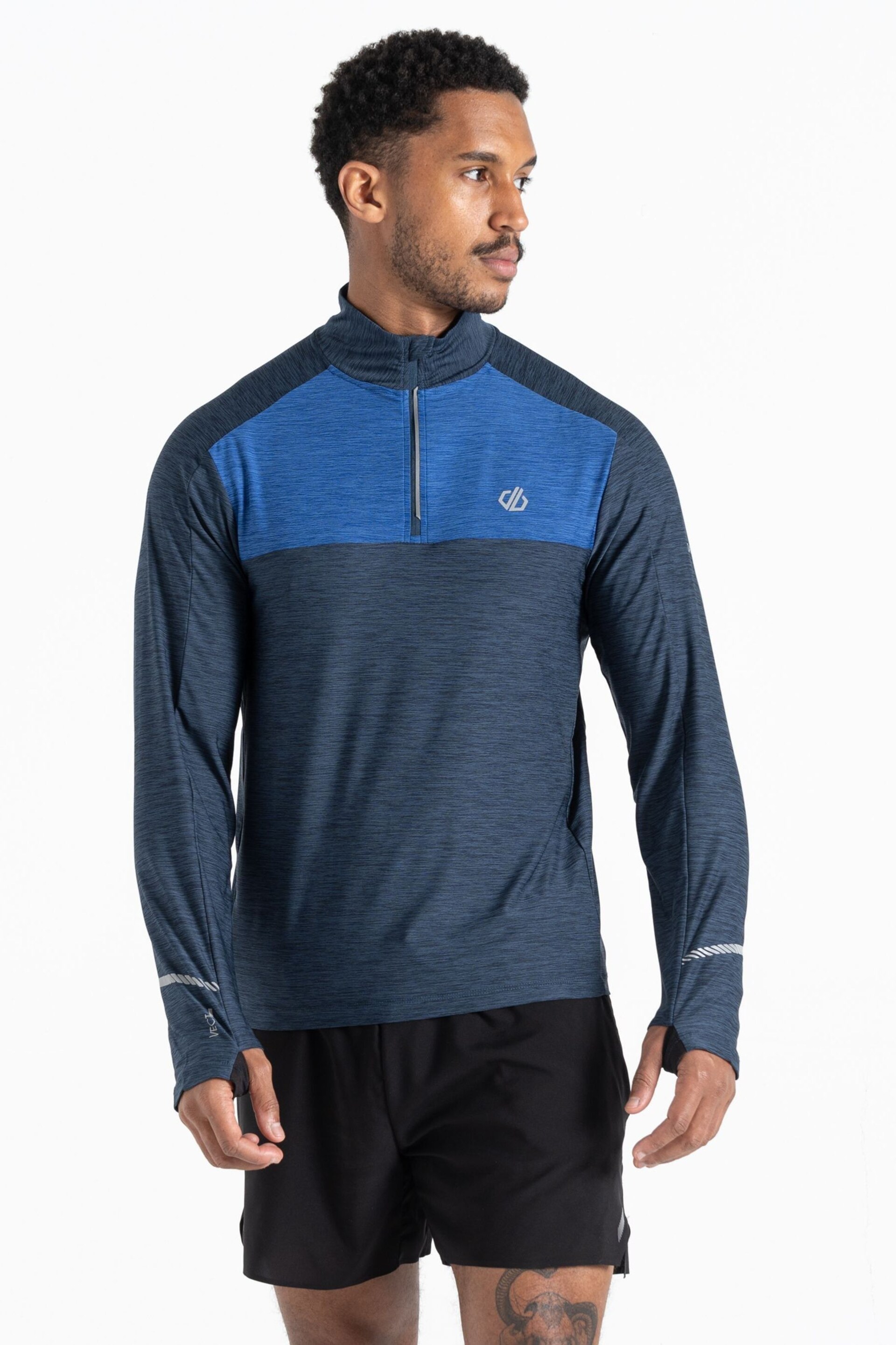 Dare 2b Blue Power Up Long Sleeve Jersey - Image 1 of 6