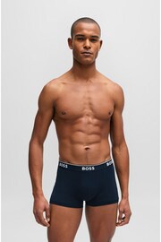 BOSS Red Three-Pack Of Stretch-Cotton Trunks With Logo Waistbands - Image 4 of 7