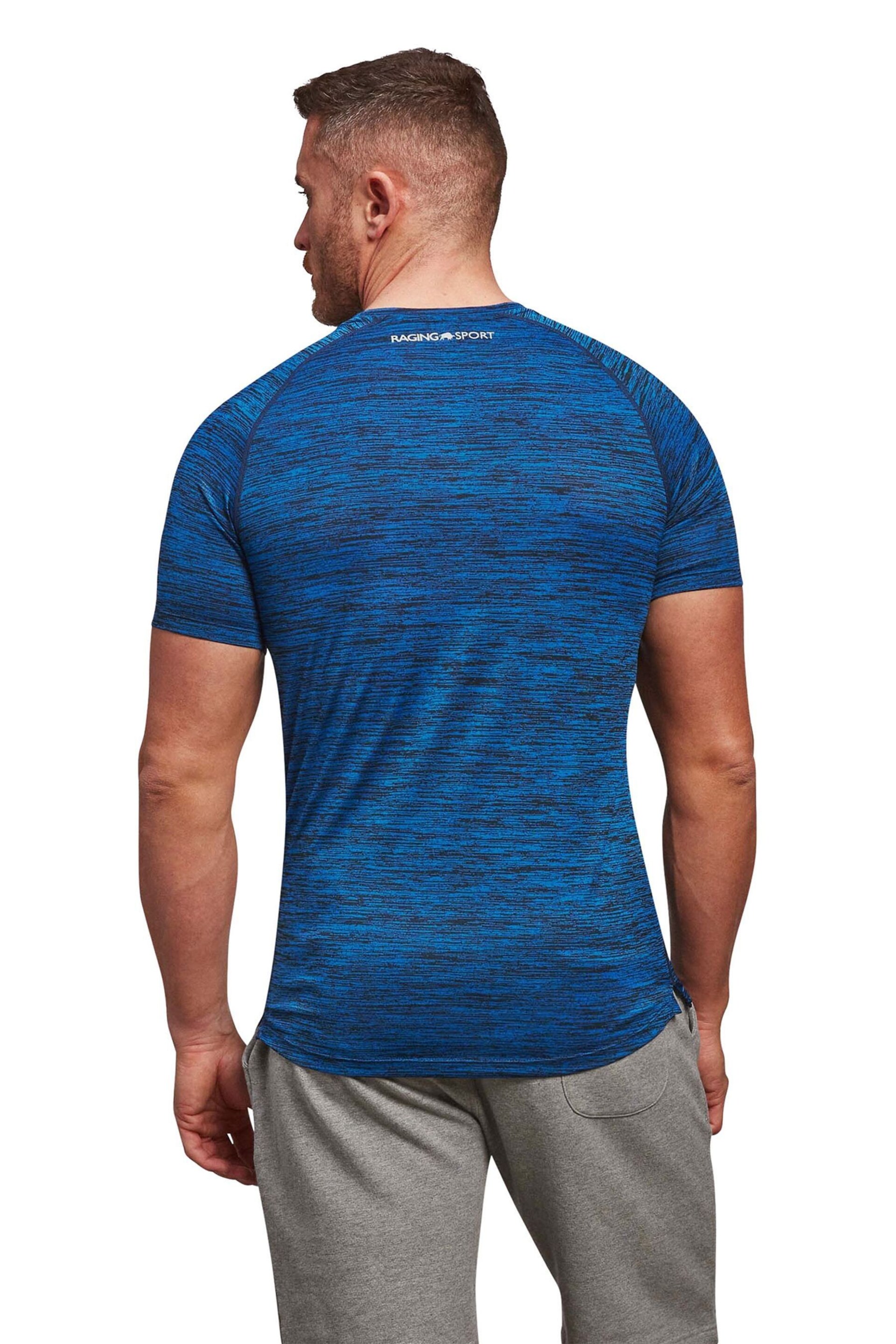 Raging Bull Blue Performance T-Shirt - Image 2 of 3