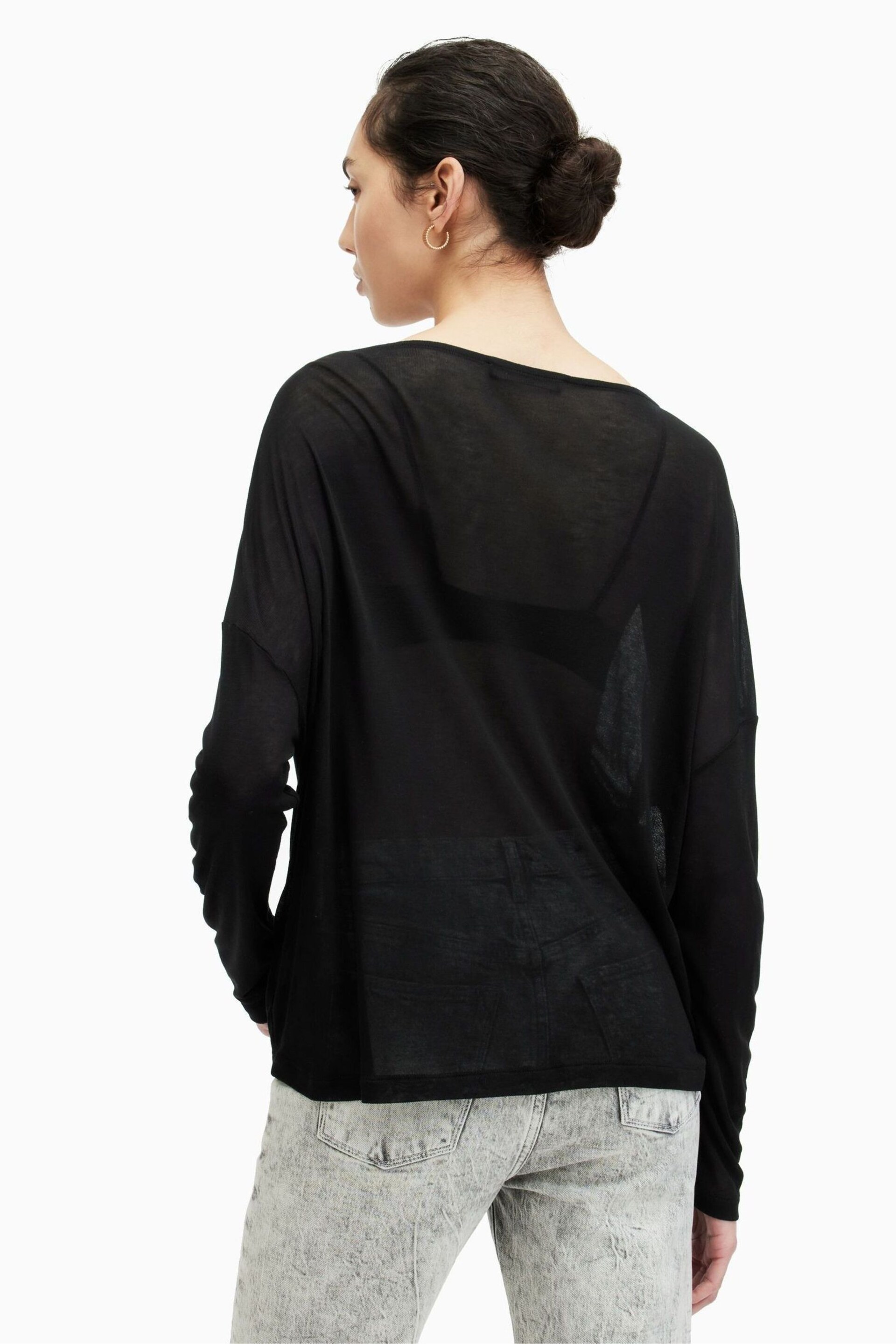 AllSaints Black Rita Francesco T-Shirt - Image 2 of 6