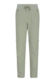 Mountain Warehouse Green Explorer Womens Zip-Off Convertible Walking Trousers - Image 2 of 4