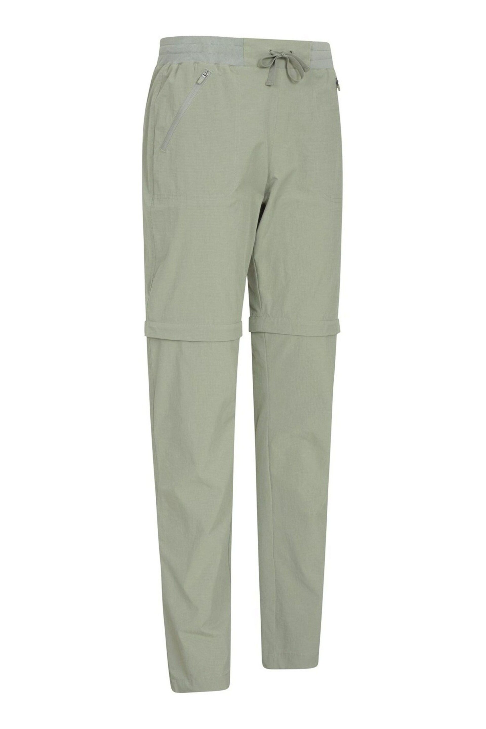 Mountain Warehouse Green Explorer Womens Zip-Off Convertible Walking Trousers - Image 3 of 4