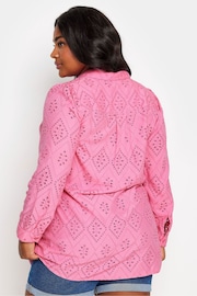 Yours Curve Pink Anglaise Shirt - Image 3 of 5