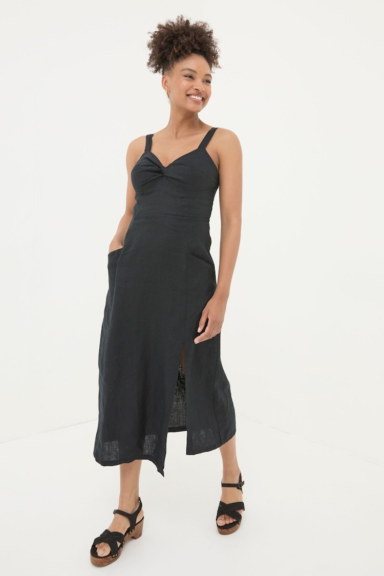 FatFace Linen Midi Dress - Image 1 of 6