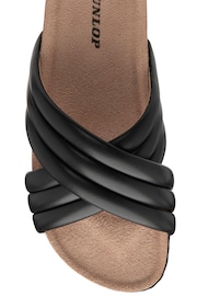 Dunlop Black Open Toe Mules Sandals - Image 4 of 4