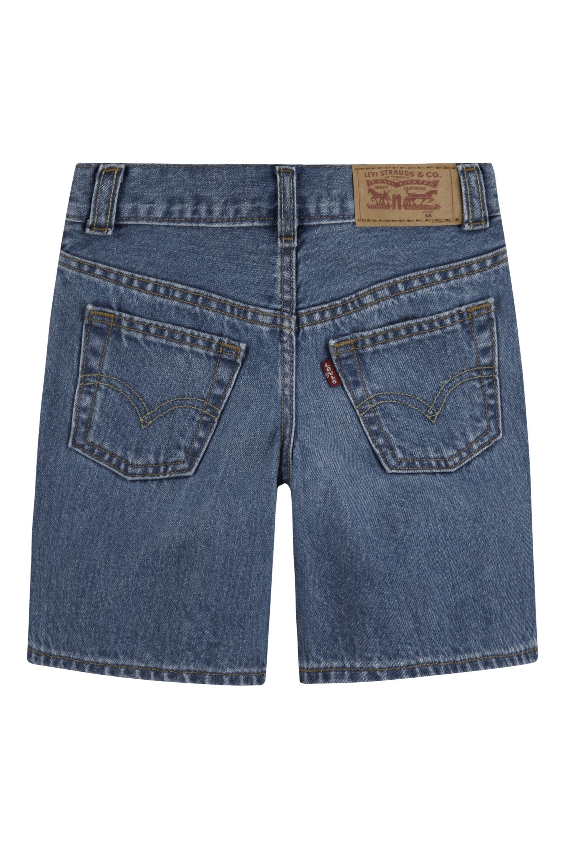 Levi's® Blue Relaxed Fit Skater Shorts - Image 2 of 4