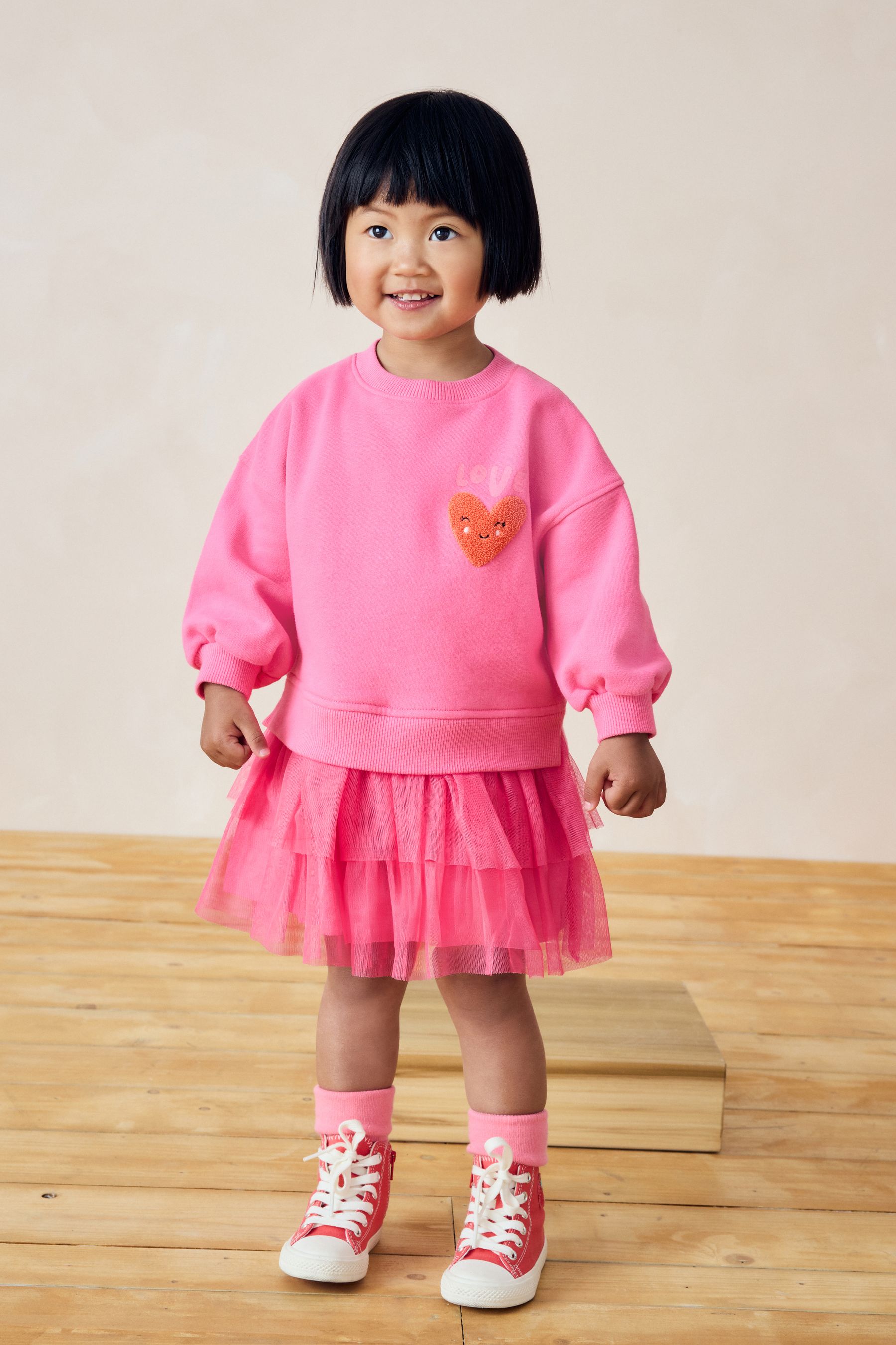 Buy Pink 2 in 1 Long Sleeve Jumper Dress 3mths 7yrs from Next Canada