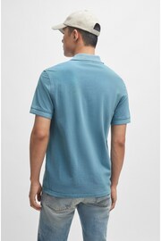BOSS Sky Blue Cotton Pique Polo Shirt - Image 2 of 5