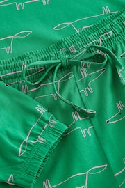 Green Mr Fox Scion at Next 100% Cotton Long Sleeve Pyjamas - Image 7 of 8