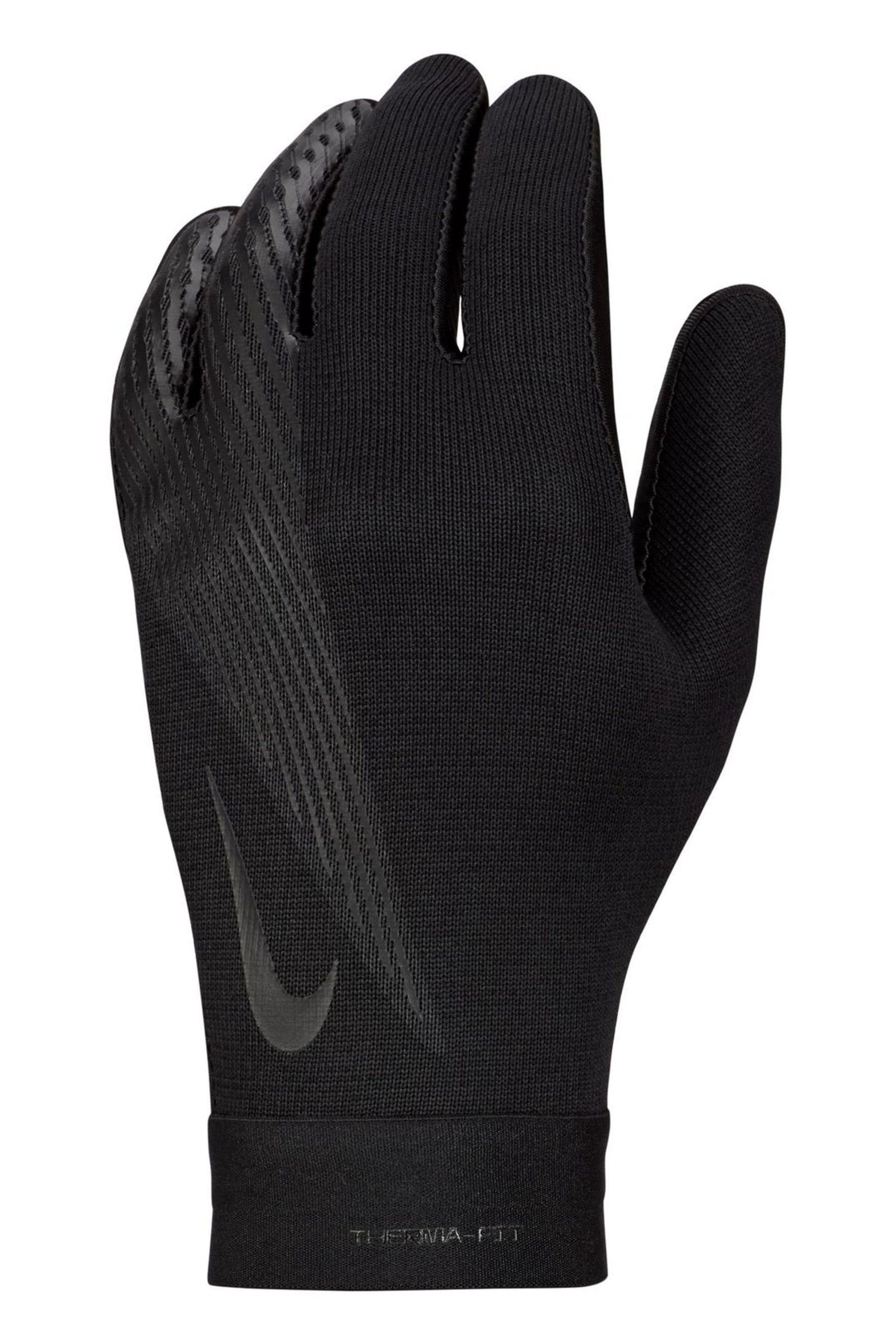 Buy Nike Black Academy Therma FIT Football Gloves from the Next UK online shop