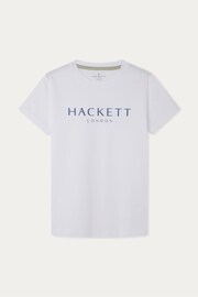 Hackett London Older Boys Short Sleeve White T-Shirt - Image 1 of 2