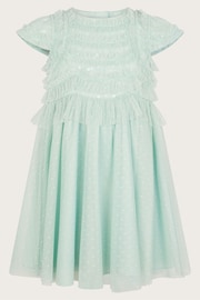 Monsoon Green Baby Ruffle Truth Dress - Image 1 of 3