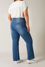 Evans Curve Blue Straight Leg Jeans - Image 3 of 4