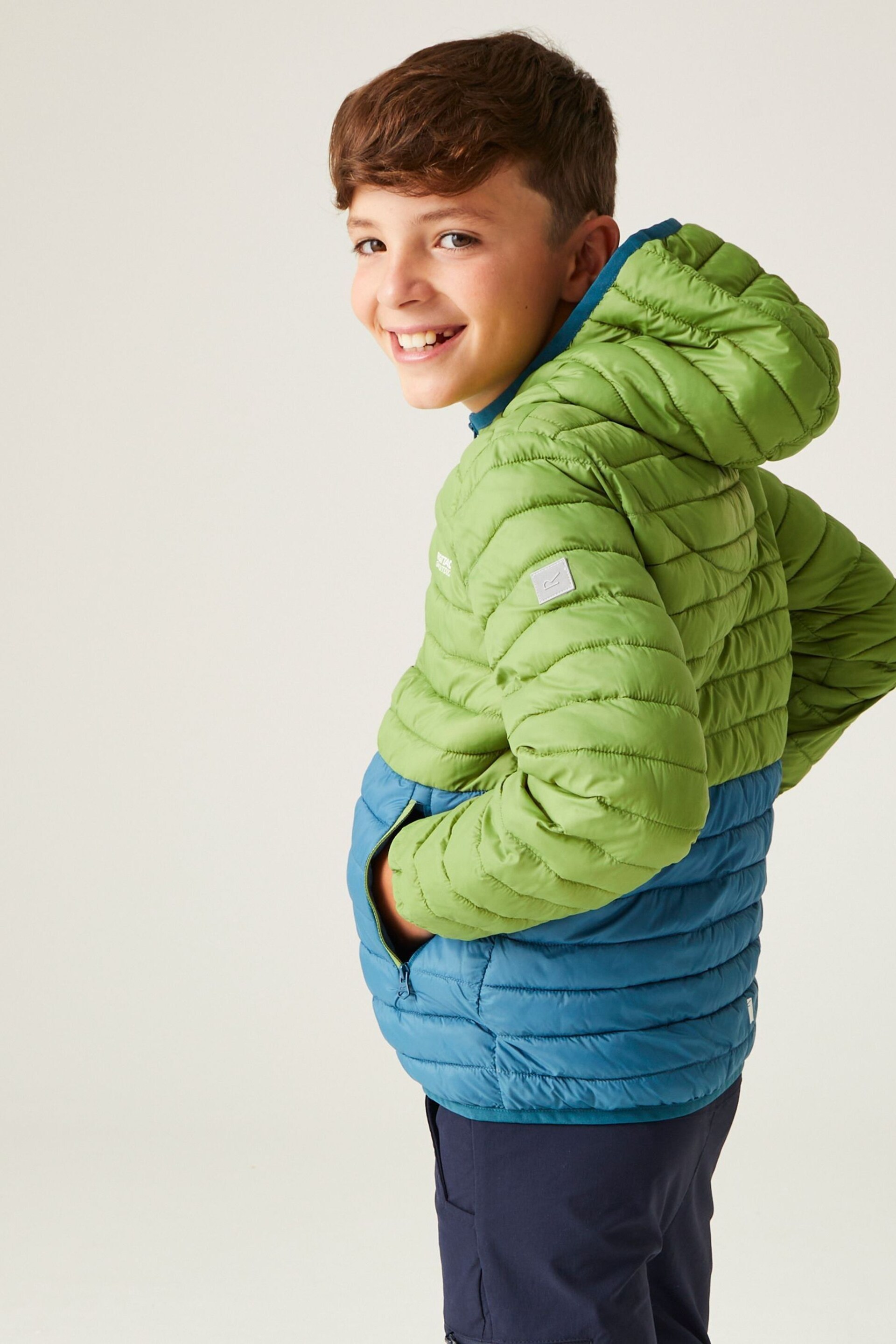 Regatta Blue Junior Hillpack II Lightweight Padded Jacket - Image 2 of 9