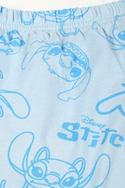 Brand Threads Blue Disney Stitch & Angel Girls Short Pyjama Set - Image 5 of 5