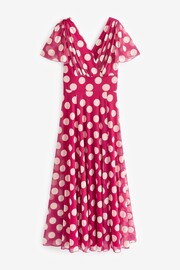 Scarlett & Jo Pink Isabelle Angel Sleeve Maxi Dress - Image 5 of 5