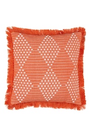 Furn Orange Kadie Woven Indoor/Outdoor Cushion - Image 1 of 6