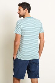 Brakeburn Blue Stripe Pocket T-Shirt - Image 3 of 5