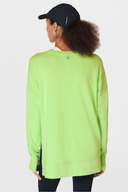 Sweaty Betty Zest Green After Class Longline Sweatshirt - Image 4 of 15