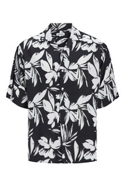 JACK & JONES Black Printed Resort Collar Summer Shirt - Image 7 of 7