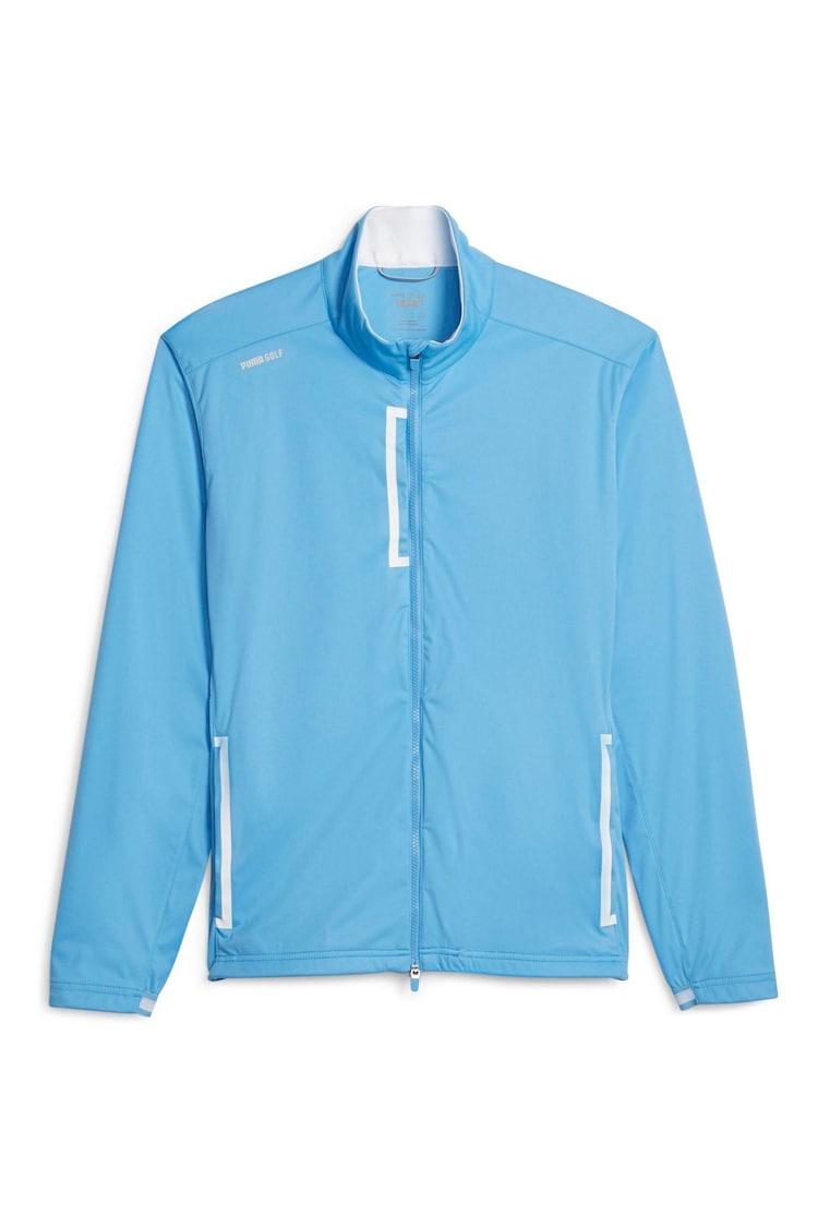 Puma Blue Golf Channel Softshell Mens Jacket - Image 1 of 2