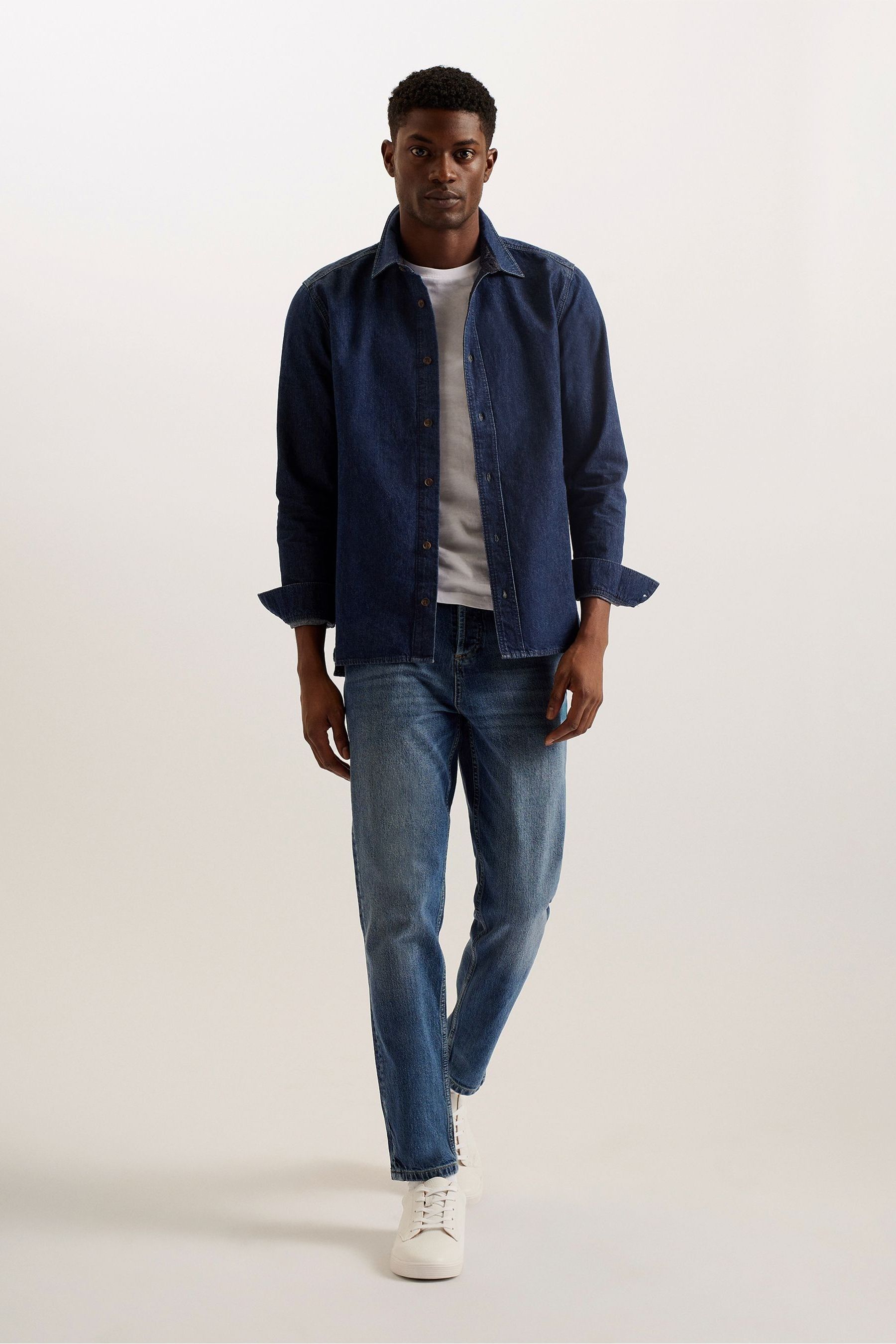 Buy Ted Baker Blue Veyle Relaxed Denim Shirt from Next Luxembourg