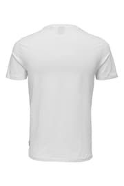 Only & Sons White 2 Pack Oversized Heavy Weight T-Shirt - Image 6 of 6