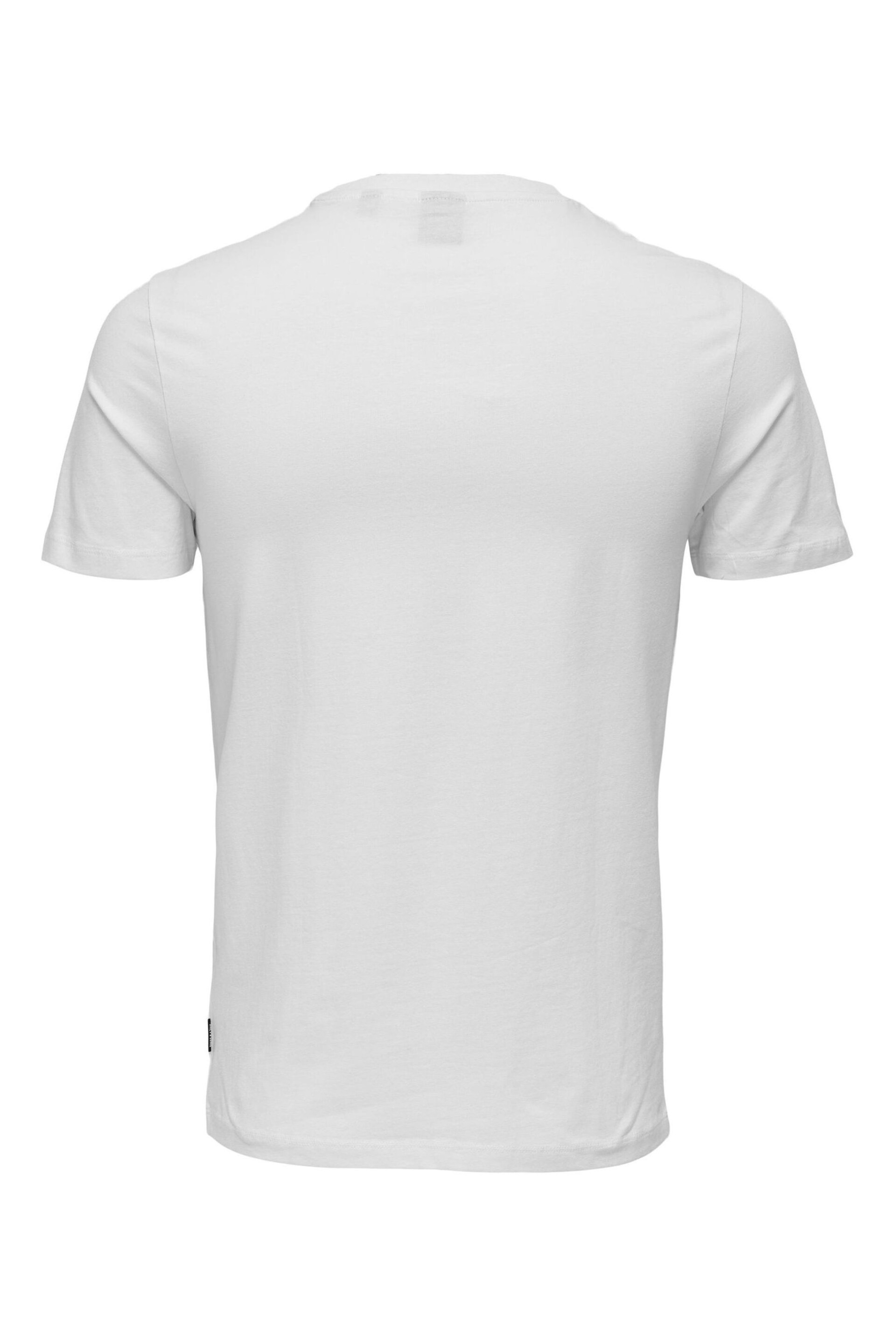 Only & Sons White 2 Pack Oversized Heavy Weight T-Shirt - Image 6 of 6