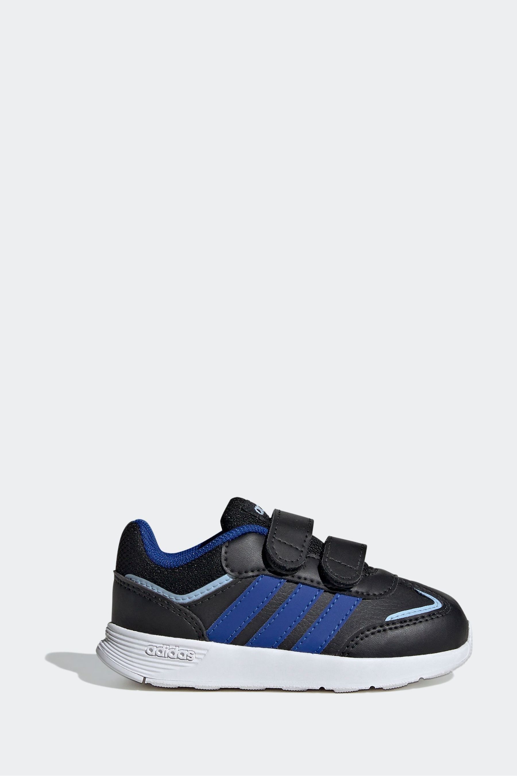 Adidas Black Navy Kids Tensaur Switch Shoes 8.5 EU 26 Boys