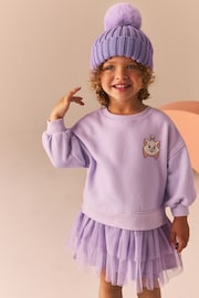 Purple Marie Sweat Mesh Dress (3mths-7yrs) - Image 1 of 10