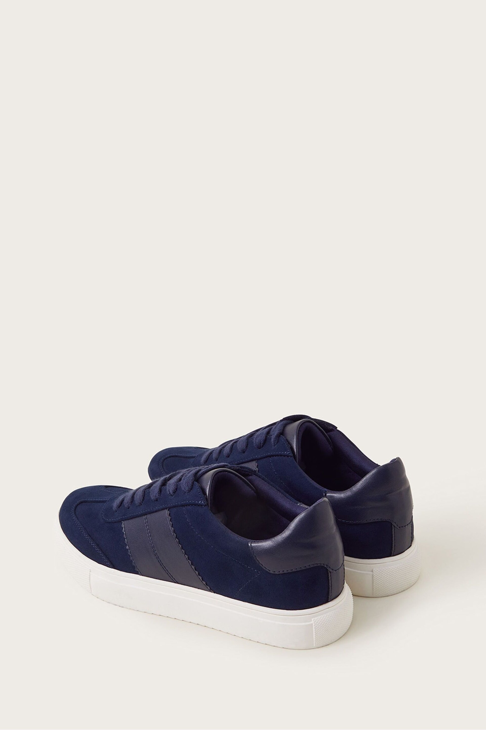 Monsoon Blue Faux Suede Trainers - Image 3 of 3