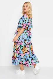 Yours Curve Pink YOURS Curve Black Floral Angel Sleeve Maxi Dress - Image 3 of 4