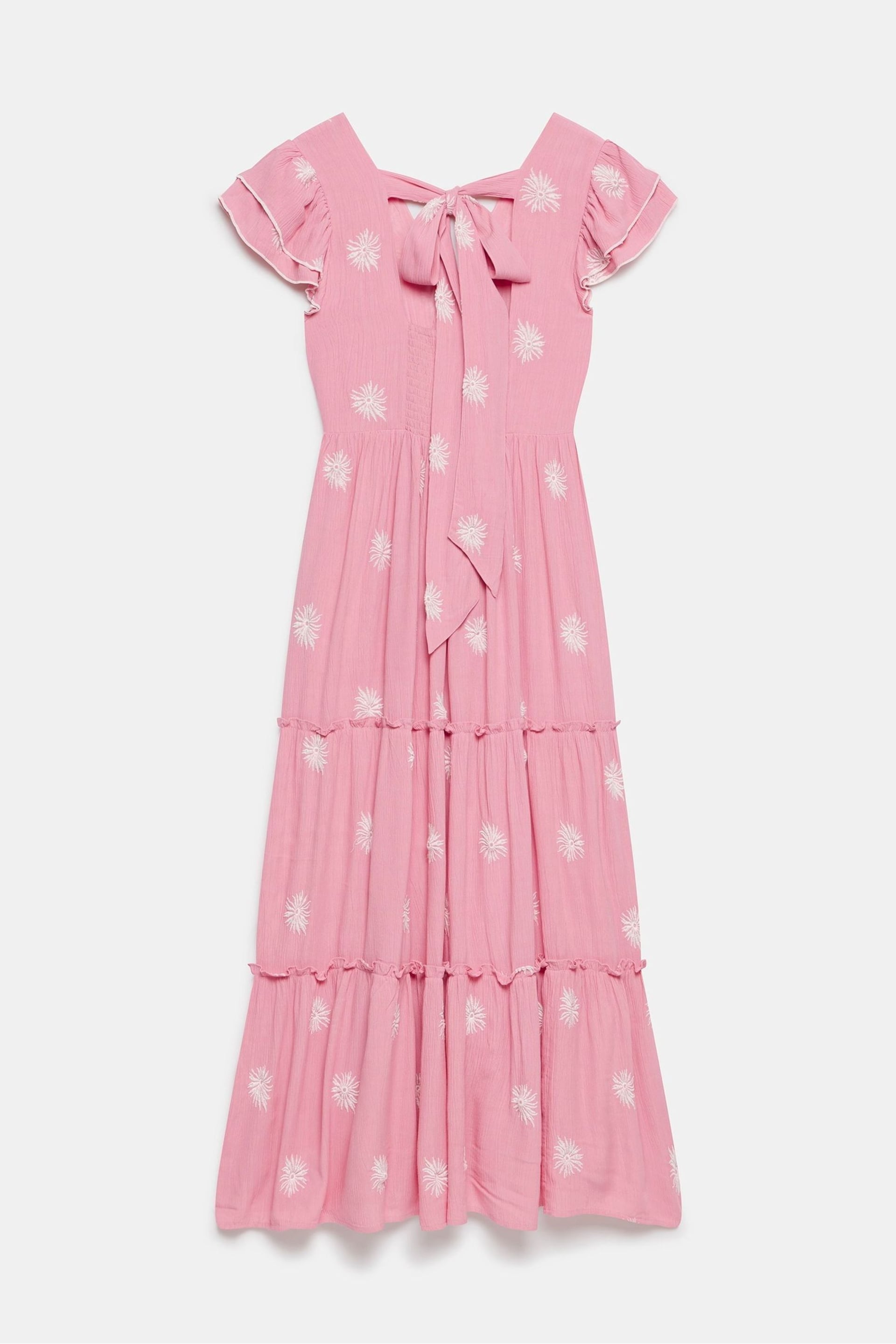 Mint Velvet Pink Floral Embroidered Maxi Dress - Image 4 of 4