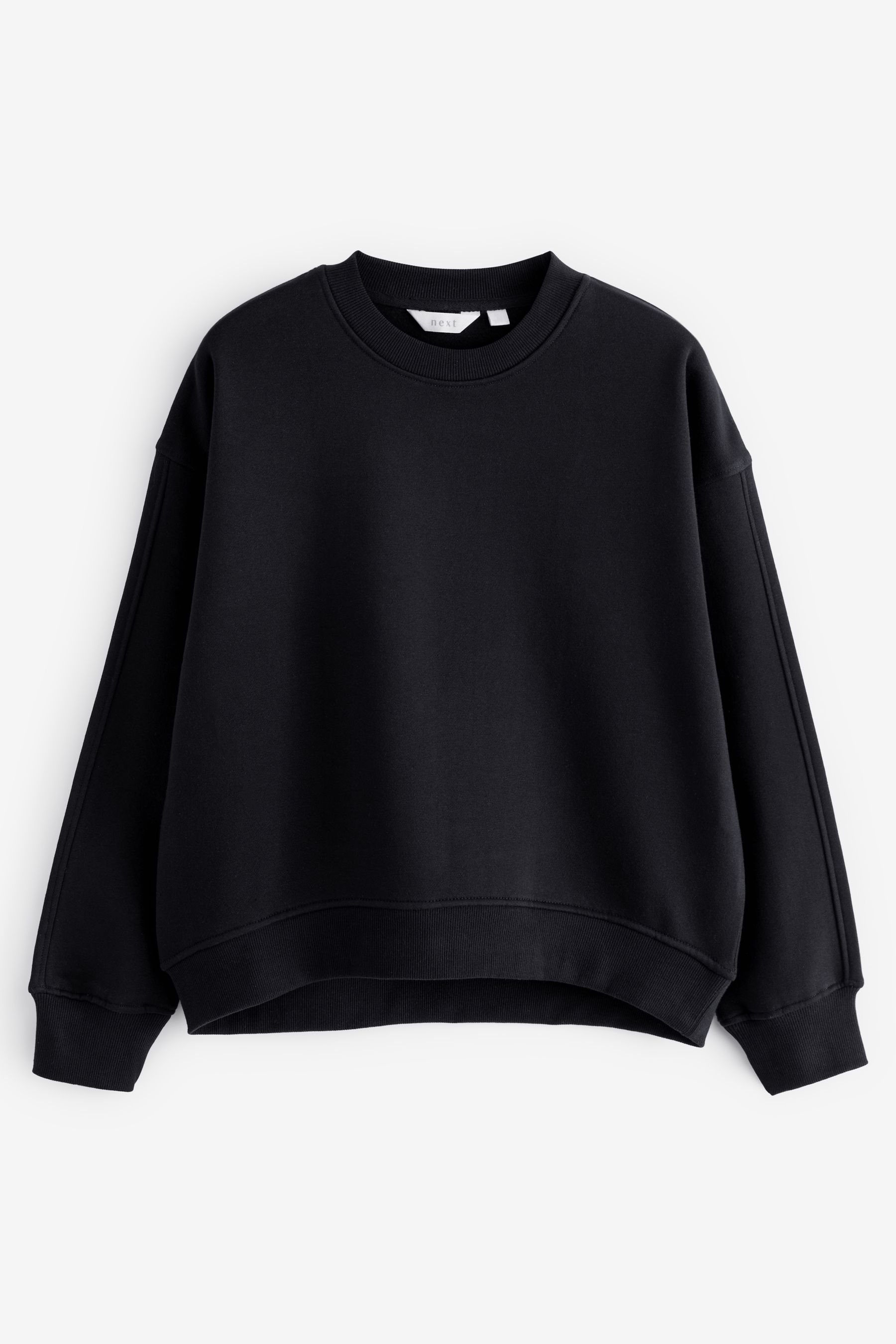 Buy Ultimate Black Heavyweight Soft Touch Crew Neck Sweatshirt from the Next UK online shop