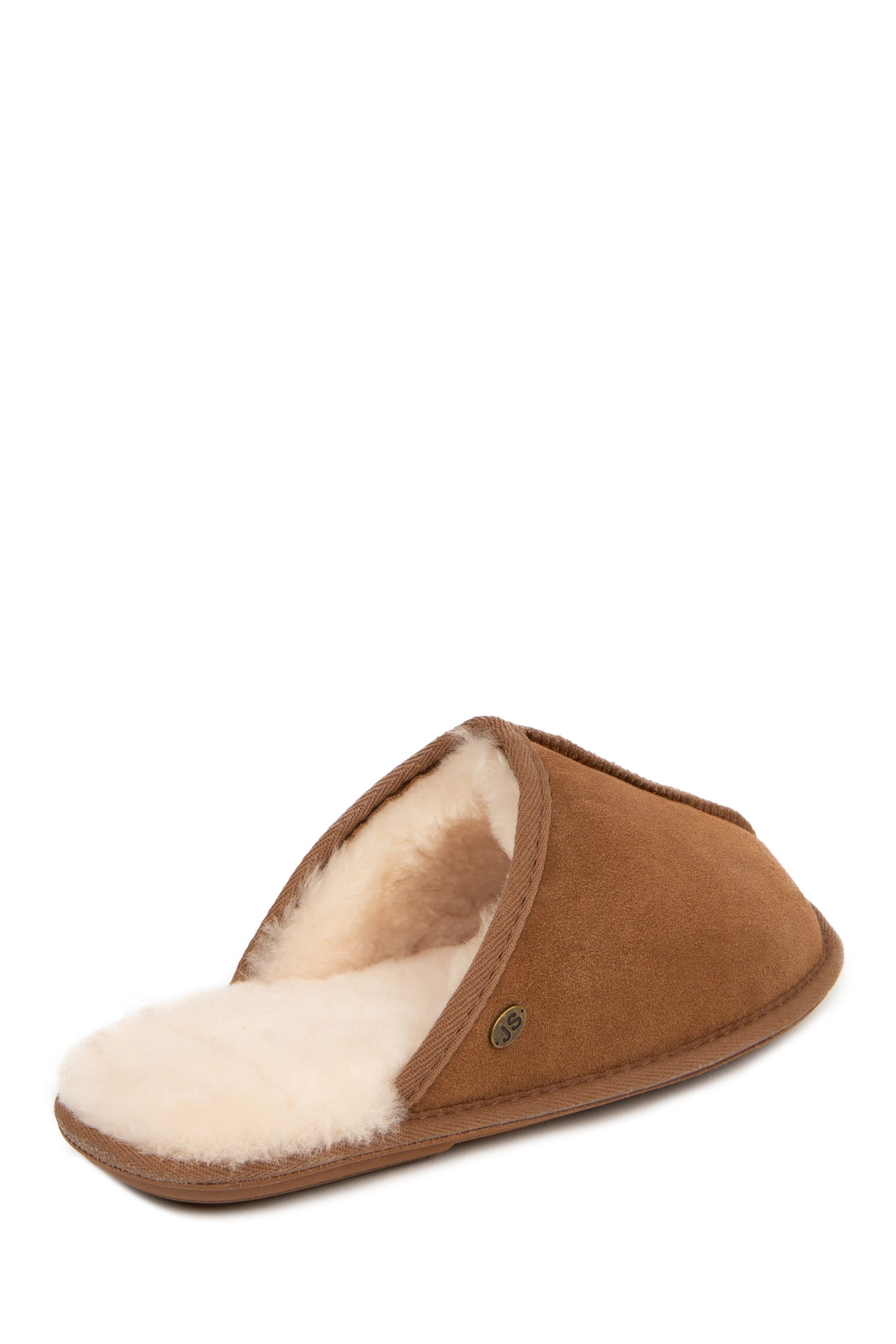 Buy Just Sheepskin Brown Mens Donmar Slippers from Next Luxembourg