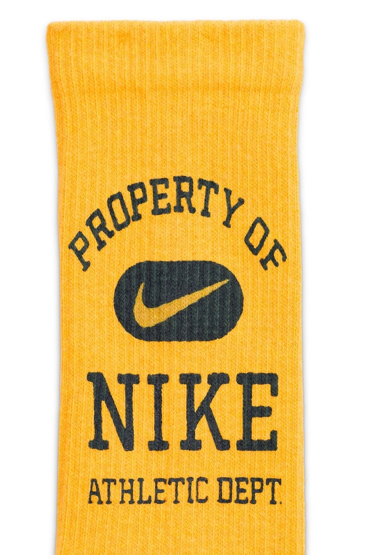 Nike Natural Everyday Cushioned Crew Socks 3 Pack - Image 4 of 4