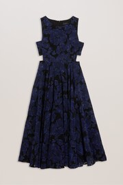 Ted Baker Blue Occhito Cut-Out Midi Dress - Image 5 of 7