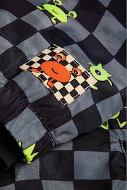 Monsoon Black/Grey Checkerboard Monster Windbreaker Jacket - Image 5 of 5