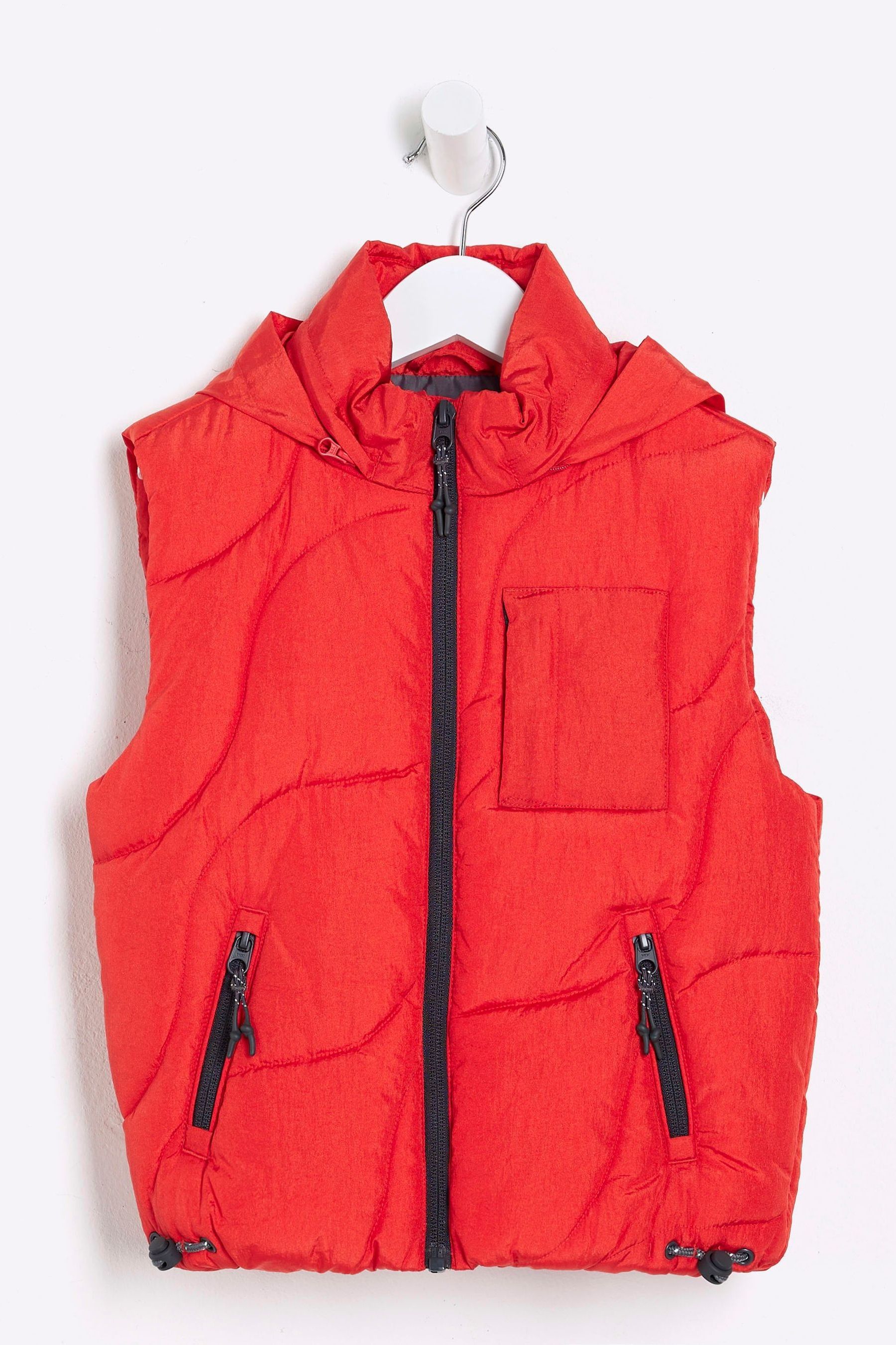 Red boys gilet deals