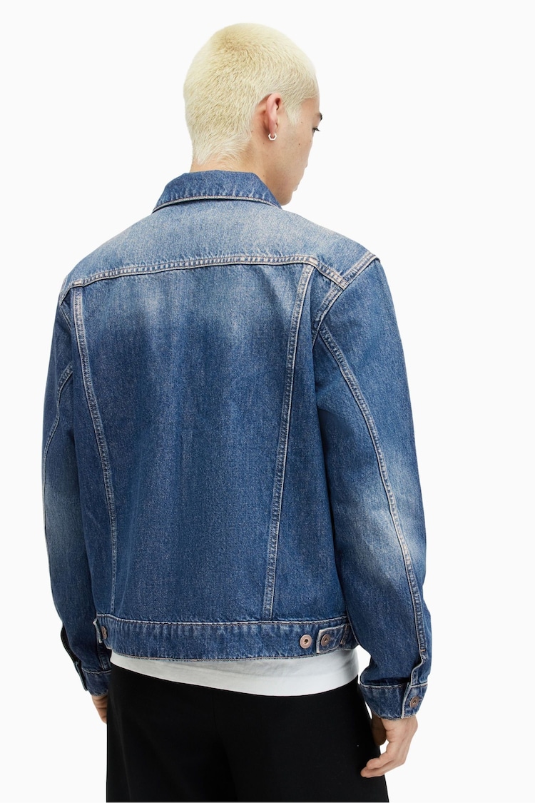 AllSaints Blue Hebden Jacket - Image 2 of 8