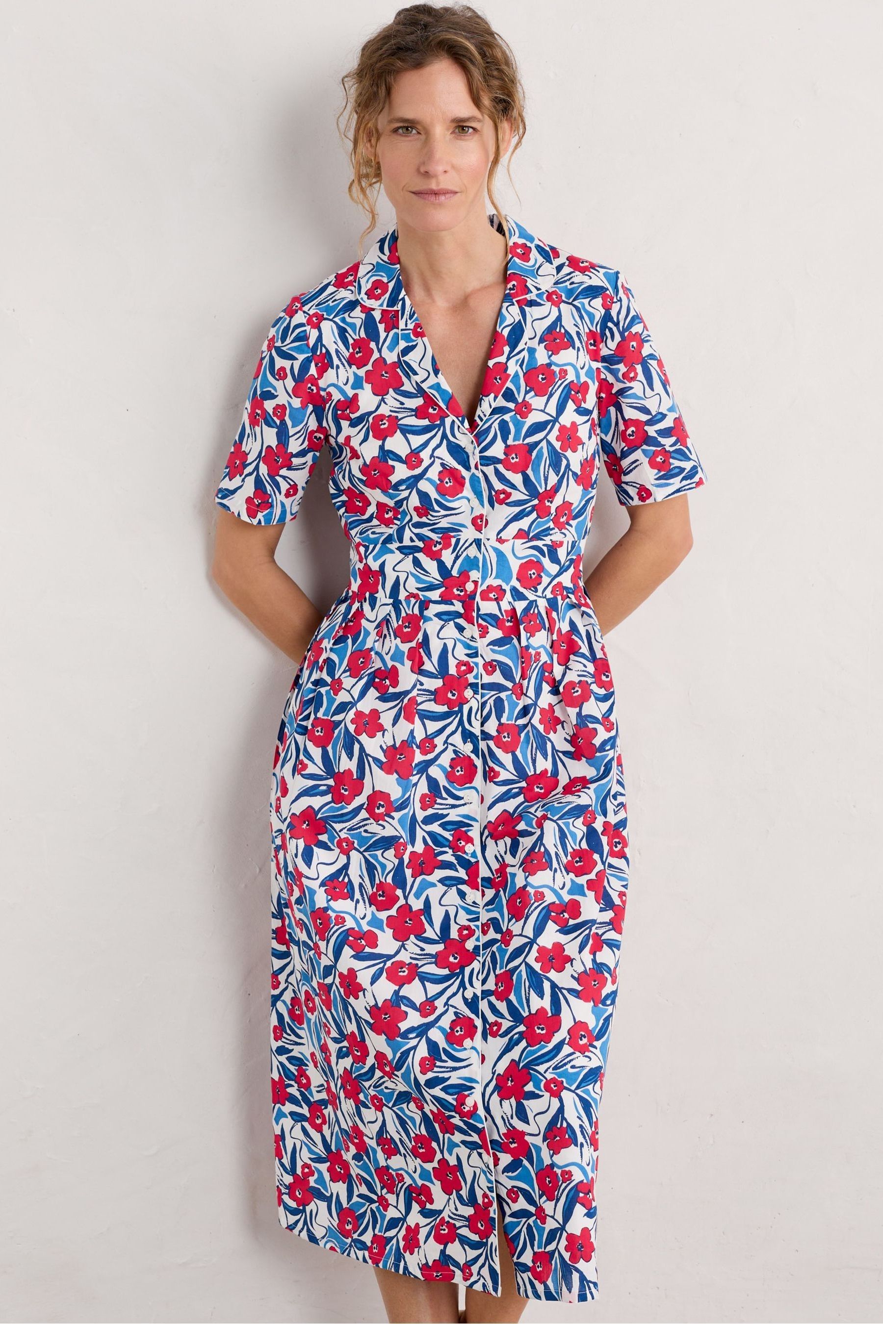 Buy Seasalt Cornwall White Charlotte Dress from Next Luxembourg