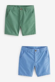 Blue/Green Chino Shorts 2 Pack (3-16yrs) - Image 1 of 1