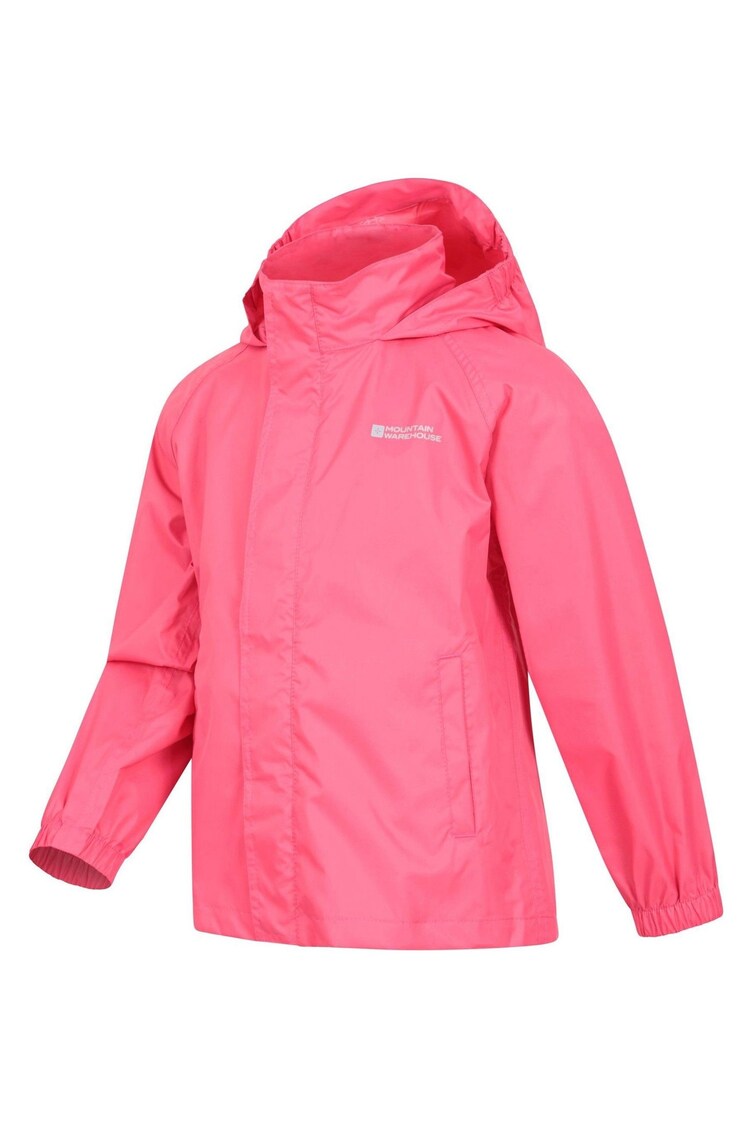 Mountain Warehouse Pink Kids Pakka Waterproof Jacket - Image 4 of 5
