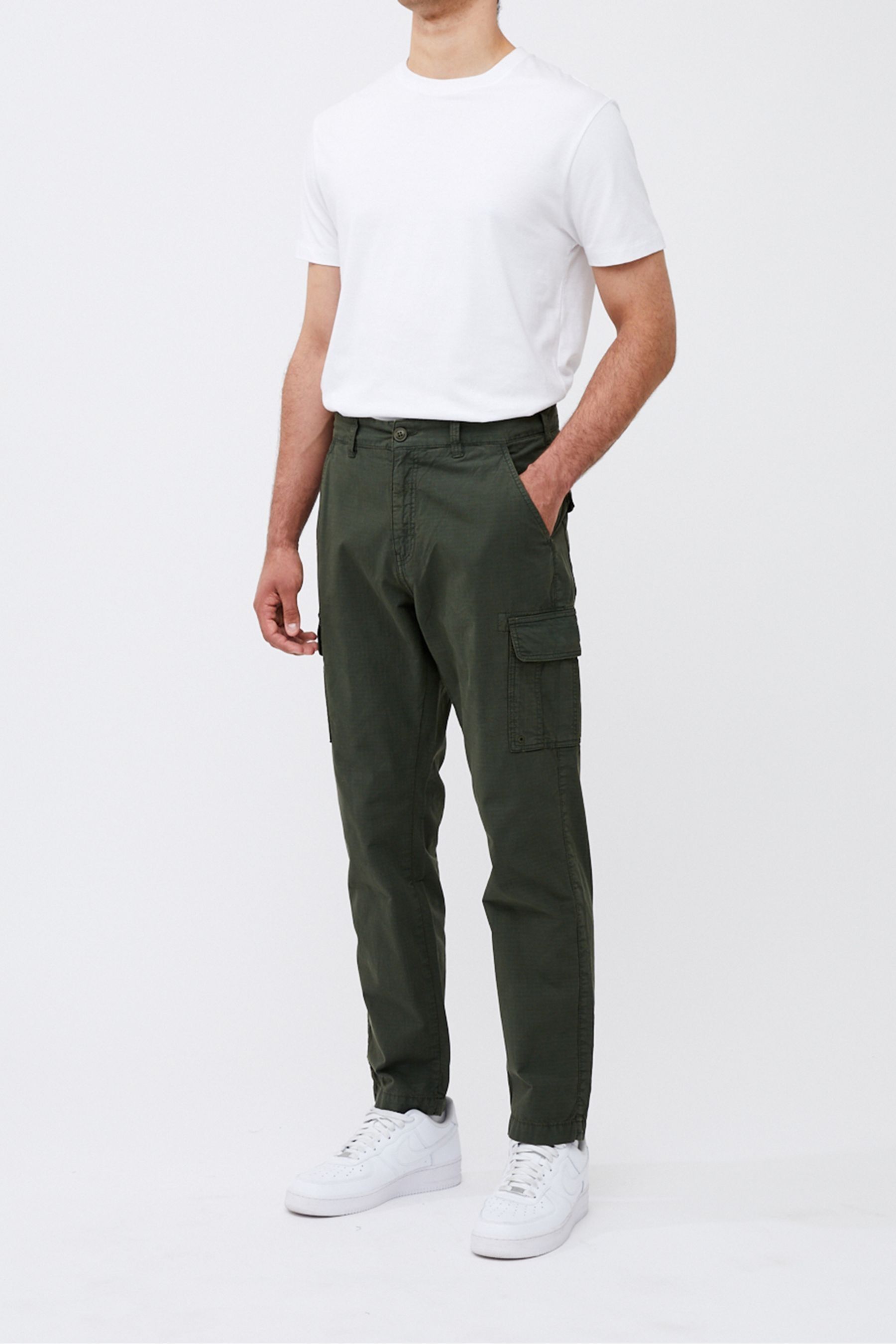 Buy French Connection Green 100 Cotton Ripstop Cargo Trousers from Next South Africa