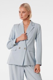 Forever New Blue Fran Double Breasted Blazer - Image 1 of 5