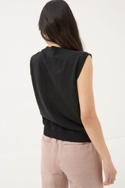 FatFace Black Theodora Knit Tank - Image 2 of 5