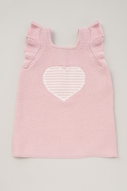 Rock-A-Bye Baby Boutique Pink Cotton Jersey T-Shirt and Knit Dress Set - Image 2 of 4