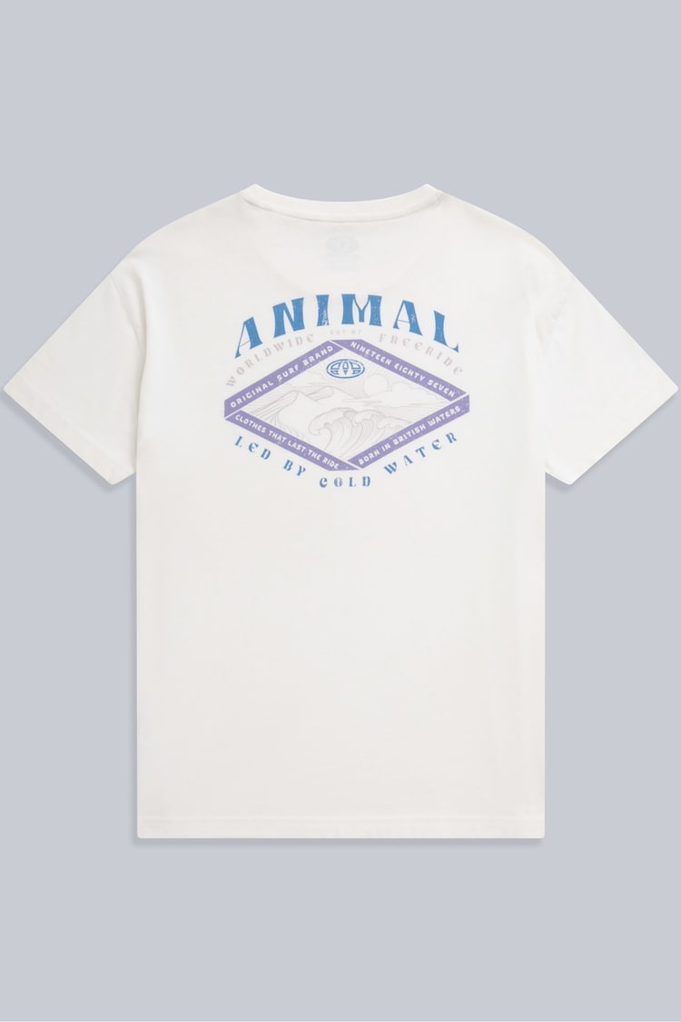 Animal White Organic Graphic Leena T-Shirt - Image 2 of 6